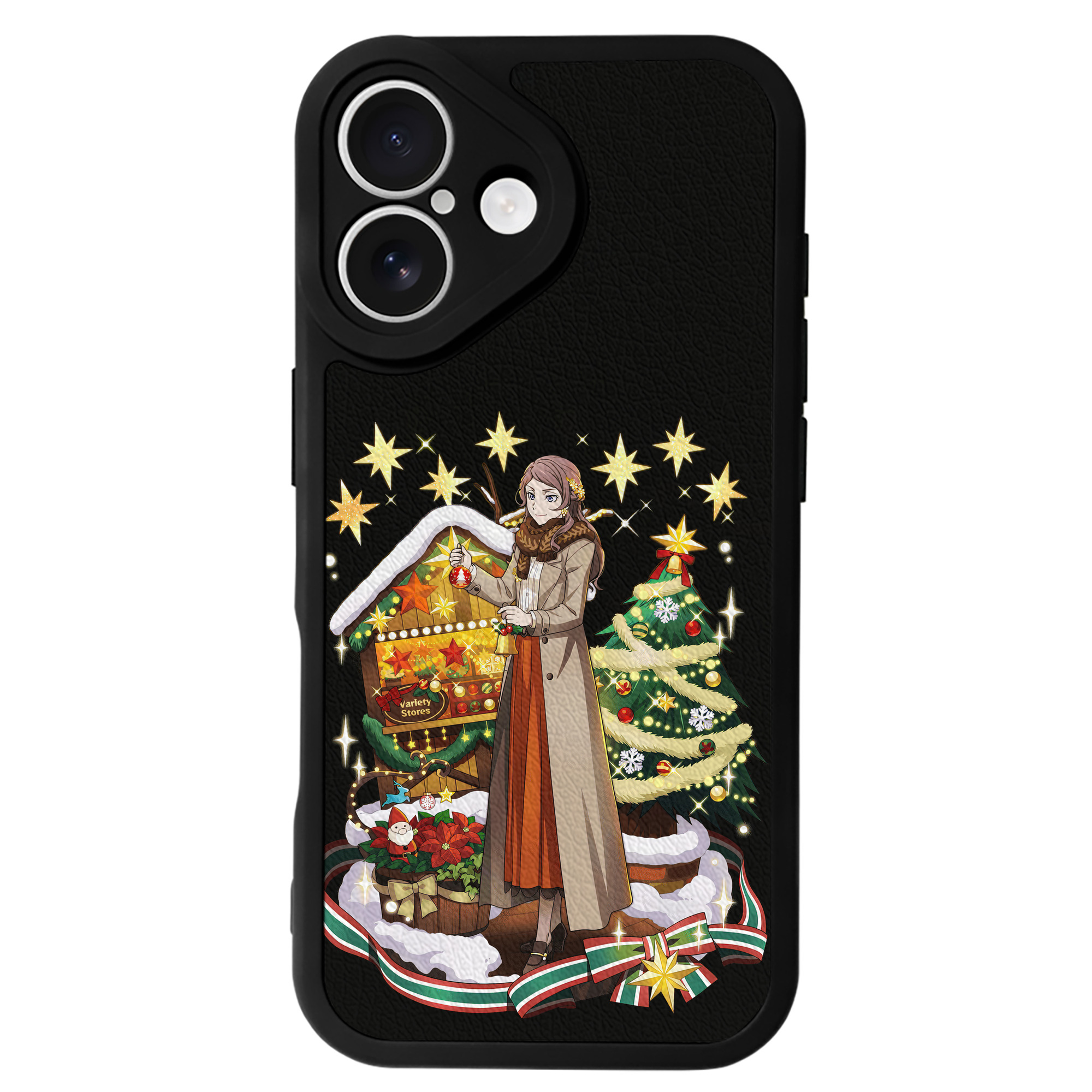 （画像用） 文豪ストレイドッグス Bungo Stray Dogs 【iPhone 16シリーズ対応】シリコンスマホケース（レザー調） 材質：シリコン